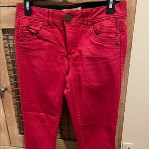 Democracy red skinny jeans